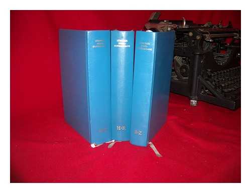 HUBER, KARL. SCHMID, HANS, HEINRICH. KIRCHENRAT DES KANTONS ZURICH - Zrcher Bibel-Konkordanz : vollstandiges Wort-, Namen- und Zahlen-Verzeichnis zur Zurcher Bibelbersetzung : mit Einschluss der Apokryphen. Complete in three volumes