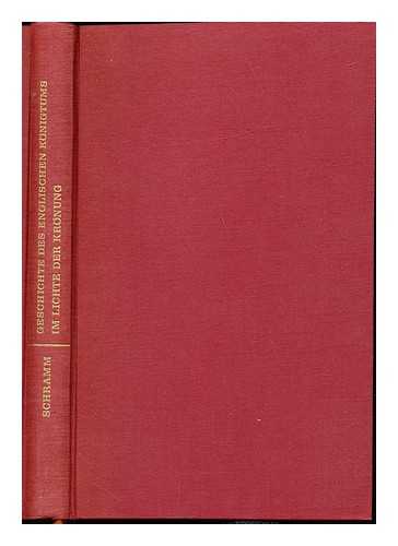 SCHRAMM, PERCY ERNST (1894-1970) - Geschichte des englischen Konigtums im Lichte der Kronung