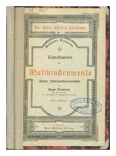 SCHUBERT, FRANZ LUDWIG (1804-1868). LOBE, JOHANN CHRISTIAN (1797-1881) - Katechismus der Musikinstrumente