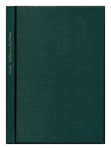 PIERSIG, FRITZ (1900-) - Die Einfhrung des Hornes in die Kunstmusik und seine Verwendung bis zum Tode Joh. Seb. Bachs : ein Beitrag zur Geschichte der Instrumentation / von Fritz Piersig