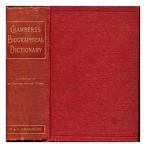 PATRICK, DAVID (1849-1914) - Chambers's Biographical Dictionary