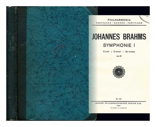 BRAHMS, JOHANNES (1833-1897) - Symphonie I, C moll. Op.68
