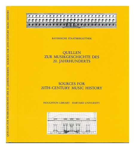 HELL, HELMUT. MOISY, SIGRID VON. WOLFF, BARBARA. BAYERISCHE STAATSBIBLIOTHEK. HOUGHTON LIBRARY - Quellen zur Musikgeschichte des 20. Jahrhunderts = Sources for 20th-century music history : Alban Berg und die Zweite Wiener Schule : Musiker im amerikanischen Exil : Erwerbungen aus der Sammlung Hans Moldenhauer ... : gemeinsame Ausstellung ... Munchen 21. Juli-9. September 1988; Cambridge, Oktober 1988