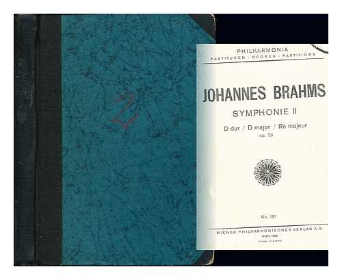 BRAHMS, JOHANNES (1833-1897) - Symphonie II, D dur. Op.73