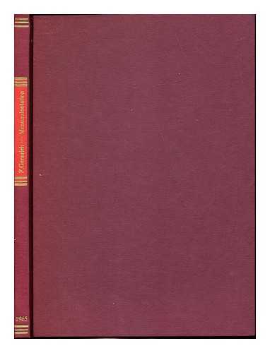 GENNRICH, FRIEDRICH (1883-1967) - Abriss der Mensuralnotation des XIV. und der ersten Halfte des XV. Jahrhunderts