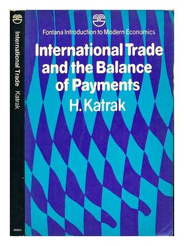 KATRAK, HOMI - International trade and the balance of payments