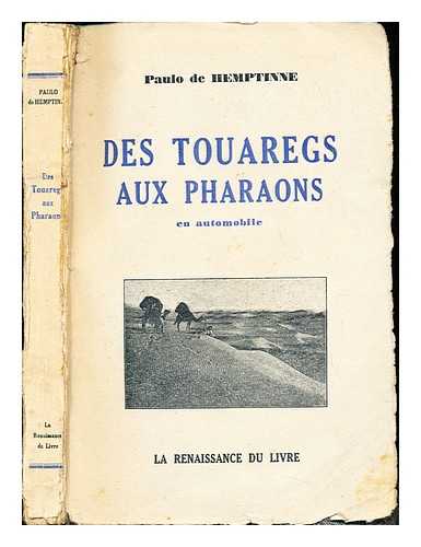 HEMPTINNE, PAULO DE - Des touaregs aux pharaons en automobile