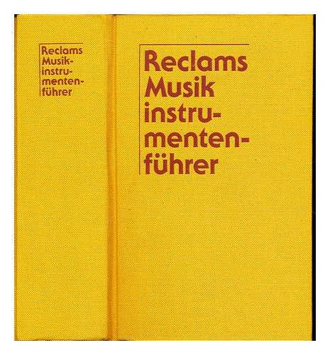 BRINER-AIMO, ERMANNO - Reclams Musikinstrumentenfhrer : die Instrumente und ihre Akustik