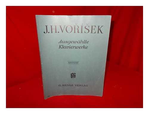 VORISEK, JAN HUGO (1791-1825) [COMPOSER]. ZAHN, D. THEOPOLD, H. -M - Ausgewahlte Klavierwerke. Nach einer Eigenschrift und den Erstausgaben herausgegeben von D. Zahn. Fingersatz von H.-M. Theopold