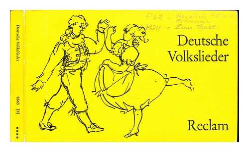 VON KNORR, ERNST-LOTHAR - Deutsche Volkslieder; 168 Volkslieder und volkstmliche Lieder