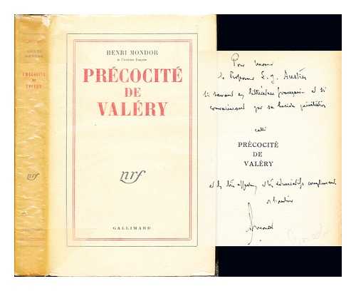 MONDOR, HENRI (1885-1962) - Prcocit de Valry