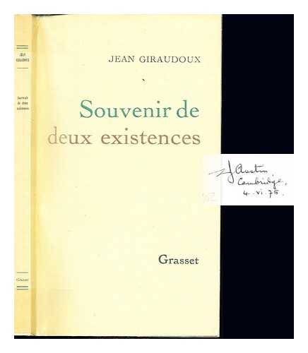 GIRAUDOUX, JEAN (1882-1944) - Souvenir de deux existences