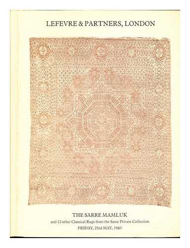 THOMPSON, JON. LEFEVRE & PARTNERS - The Sarre Mamluk and 12 other classical rugs from the same private collection / descriptions and related studies by Jon Thompson