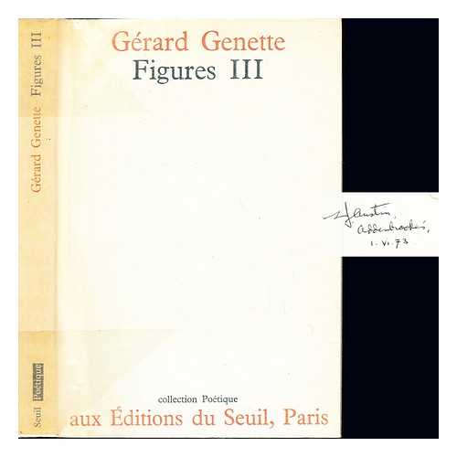 GENETTE, GRARD (1930-) - Figures. III