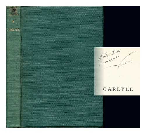 BASCH, VICTOR (1863-1944) - Carlyle : l'homme et l'oeuvre