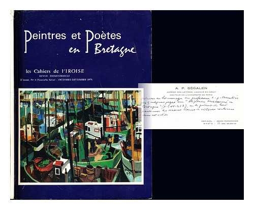 DELOUCHE, DENISE - Recontres de peintres et de poetes en Bretagne au XIXe siecle. Les Cahiers de l'Iroise Revue Trimestrielle 22e Anne, No. 4 (Nouvelle Srie) - Octobre-Dcembre 1975