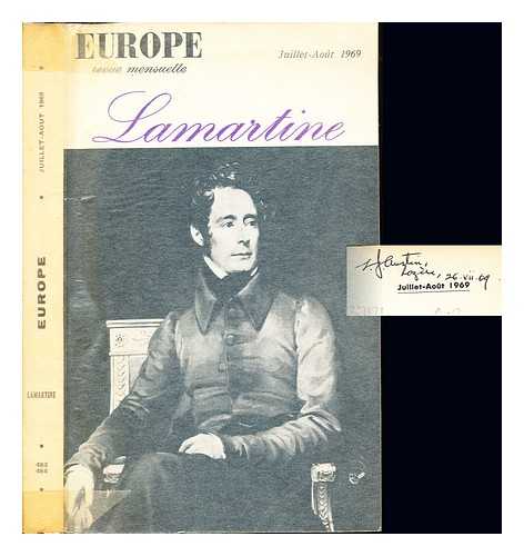 EUROPE; REVUE MENSUELLE - Lamartine