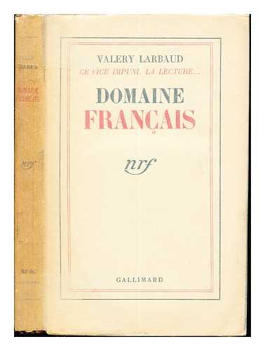 LARBAUD, VALRY (1881-1957) - Domaine franais