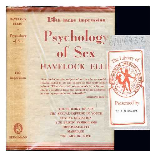 ELLIS, HAVELOCK (1859-1939) - Psychology of sex / Havelock Ellis