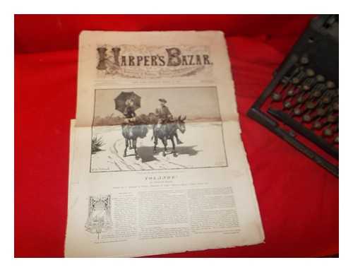 HARPER & BROTHERS - Harper's Bazar: A repository of fashion, pleasure and instruction. New York, Saturday, March 24, 1883