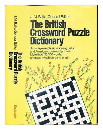 BAILIE, J. M - The British crossword puzzle dictionary