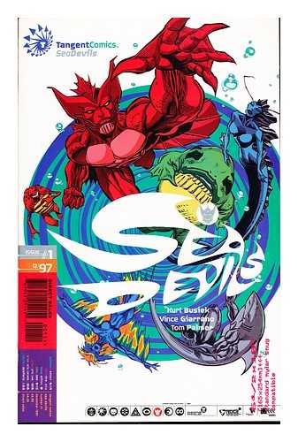 BUSIEK, KURT. GIARRANO, VINCE. PALMER, TOM. TANGENT COMICS. DC COMICS - Sea Devils. Issue #1, 12/97