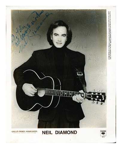 DIAMOND, NEIL. CBS RECORDS - Neil Diamond. SIGNED photograph