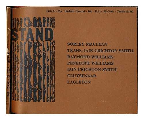 SILKIN, JON ET AL. THE NORTHERN ARTS ASSOCIATION - Stand: quarterly of the arts. Vol. 12. No. 2. 1971. Incorporating Three Arts Quarterly and the North East Arts Review