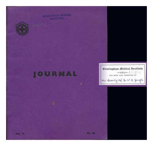 G.H.B. NURSES' LEAGUE - Journal; G.H.B. Nurses' League, The Council, 1974-5