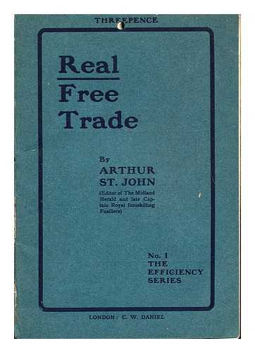 SAINT JOHN, ARTHUR. KASHNOR, LEON - Real free trade