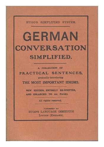 HUGO'S LANGUAGE INSTITUTE - German conversation simplified