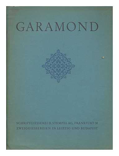 D. STEMPEL - Garamond, Vorprobe