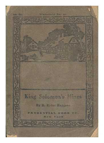HAGGARD, H. RIDER - King Solomon's Mines