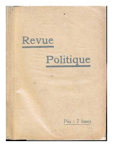 VARIOUS CONTRIBUTORS - Revue Politique