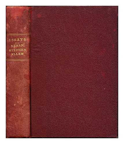Renan, Ernest (1823-1892). Hutchison, William George [tr]. Rationalist Press Association - The Apostles ... Translated by William G. Hutchison