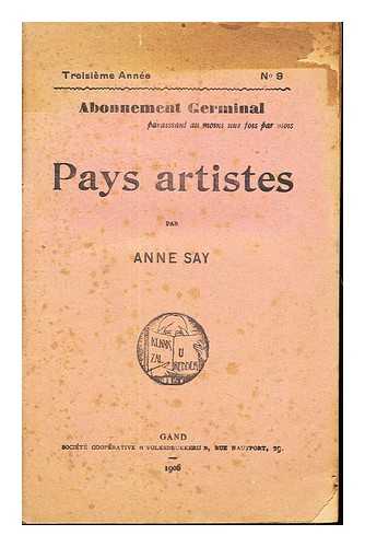 SAY, ANNE - Pays artistes