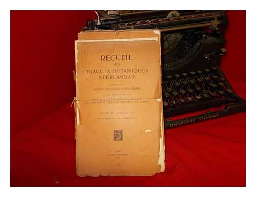 BEVERINK, M.W. HEUKELS, H. MOLL, J.W. VERSCHAFFELT, ED. DE VRIES, HUGO. WENT, F.A.F.C - Recueil des Travaux Botaniques Neerlandais, publie par la Societe Botanique Neerlandaise: complete in five volumes