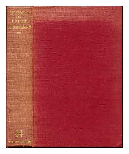 SCHEIDEMANN, PHILIP (1865-1939) GERMAN SOCIAL DEMOCRATIC POLITICIAN - Memoirs of a social democrat. Vol. II