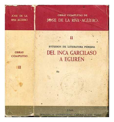 RIVA AGERO, JOS DE LA (1885-1944) - Estudios de literatura peruana / Jos de la Riva-Agero