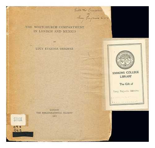 OSBORNE, LUCY EUGENIA - The Whitchurch compartment in London and Mexico