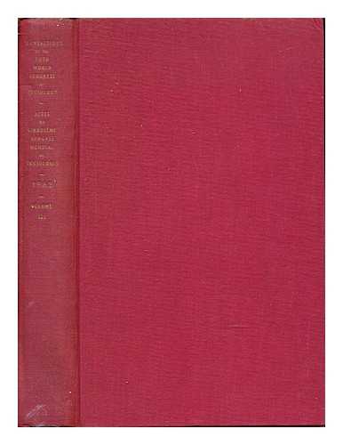 INTERNATIONAL SOCIOLOGICAL ASSOCIATION/ ASSOCIATION INTERNATIONALE DE SOCIOLOGIE - Transactions of the Fifth World Congress of Sociology: Actes Du Cinquieme Congres Mondial de Sociologie: Washington D.C., 2-8 Spetember, 1962: Volume III: The Sociologists, The Policy-Makers and the Public the Sociology of Development: abstracts of papers and discussions