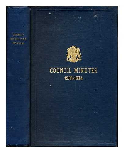 LECIESTER CITY COUNCIL - Minutes of Proceedings of the Council: from 9th November, 1933 to 30th October, 1934