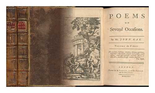 GAY, JOHN (1685-1732 ) - Poems on Several Occasions (Complete in Two Volumes)