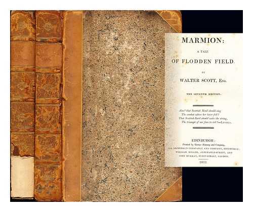 SCOTT, WALTER SIR (1771-1832) - Marmion : a tale of Flodden Field & Rokeby: a poem
