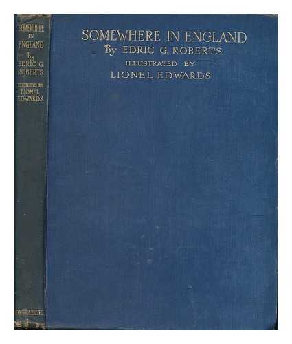 ROBERTS, EDRIC GLYN - Somewhere in England, and other hunting verses with eight plates in colour by Lionel Edwards