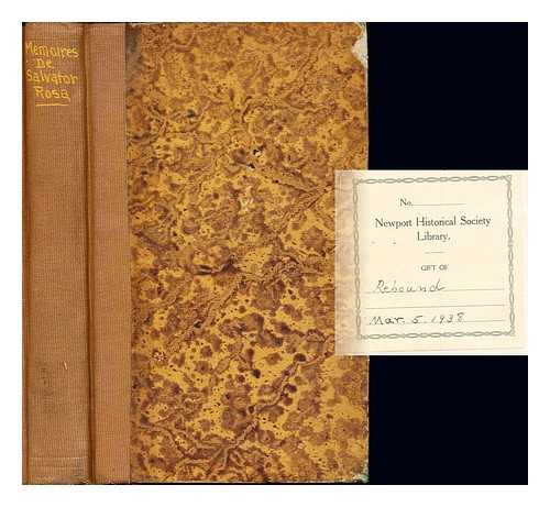 MORGAN, LADY SYDNEY (1783-1859) - Mmoires sur la vie et le sicle de Salvator Rosa / par Lady Morgan; traduits par le traducteur de l'Italie, du mme auteur, et par m.***