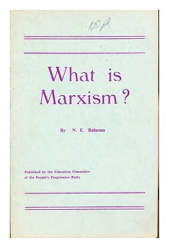 BALA?AM, EN. I. (1919-) - What is Marxism?