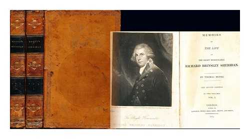MOORE, THOMAS (1779-1852) - Memoirs of the life of the right honourable Richard Brinsley Sheridan