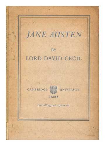 CECIL, DAVID (1902-1986) - Jane Austen