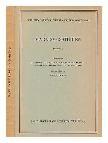 TBINGEN : J.C.B. MOHR(PAUL SIEBECK) - Marxismusstudien. Folge 2 Beitrge von I. Fetscher ... [et al.] ; herausgegeben von Iring Fetscher